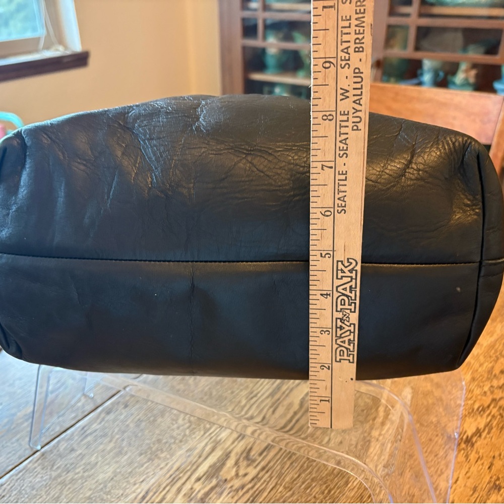 Madewell Black Leather Tote with Tan Straps - Picture 14 of 14